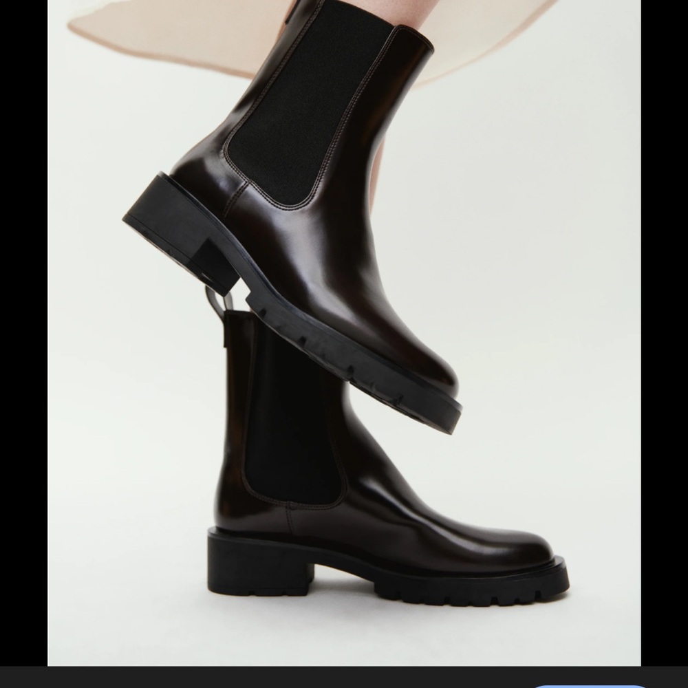 H&M CHUNKY CHELSEA BOOTS black size 39